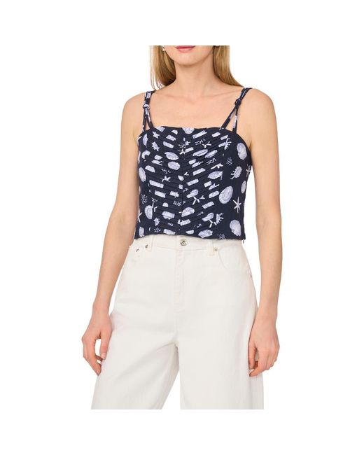 1.STATE Blue Pintuck Cami