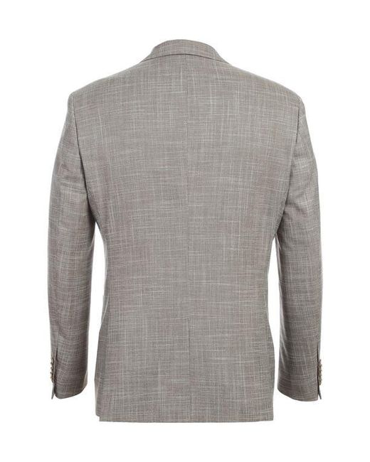 English Laundry Gray Two-Button Flat Front Suit for men