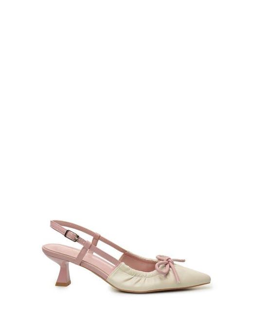 Nicole Miller Pink Slingback Pump