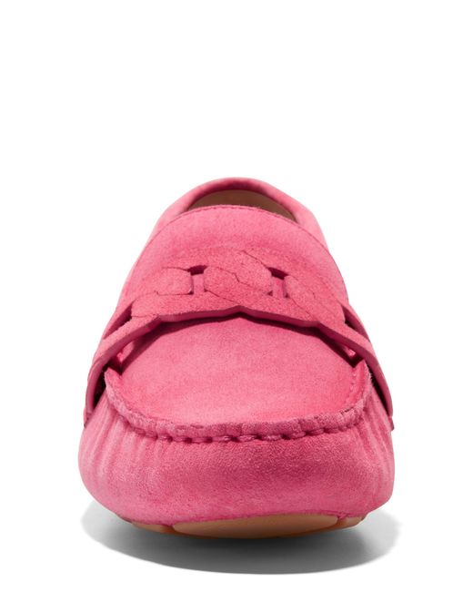 Cole Haan Pink Evelyn Chain Bit Loafer