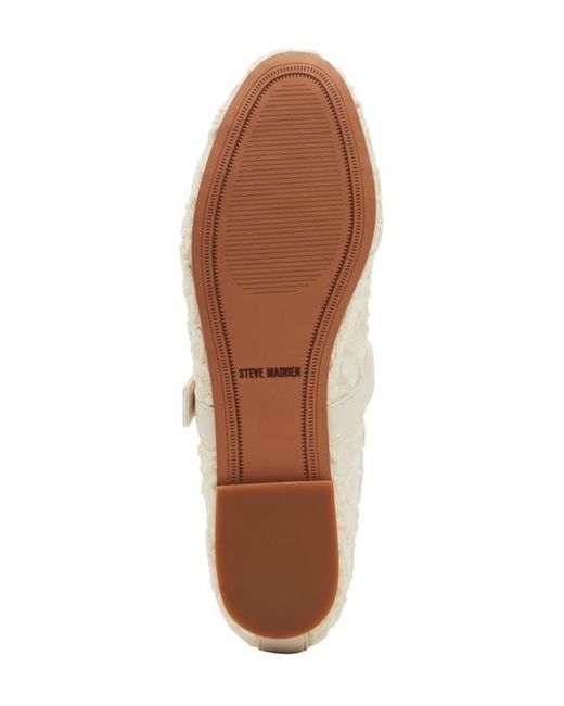 Steve Madden White Dreaming Mary Jane Flat