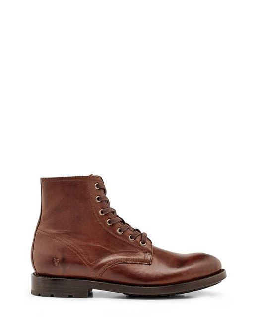 Frye bowery lace up cognac hot sale