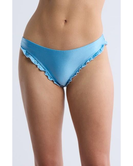 Dippin' Daisy's Blue Alina Ruffle Bikini Bottoms