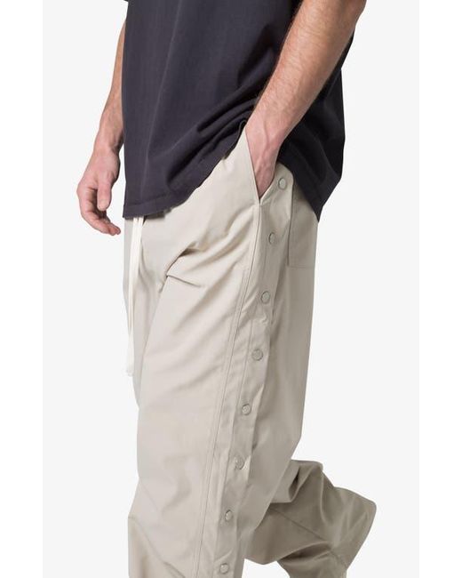 MNML Natural Oversize Side Snap Nylon Pants for men