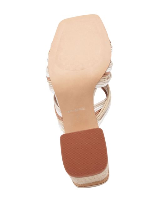Andre Assous Pink Kelsie Metallic Twist Sandal