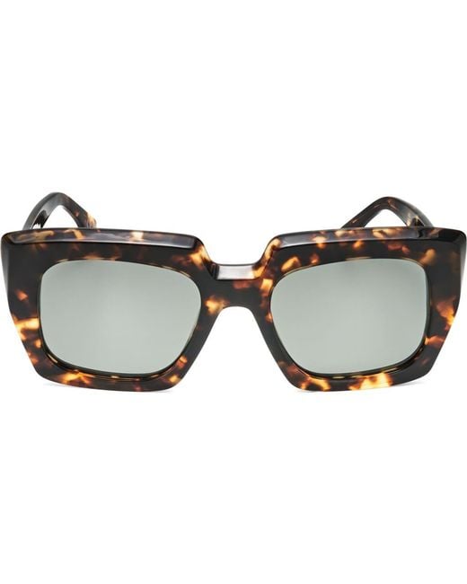 Retrosuperfuture Brown 52Mm Square Sunglasses