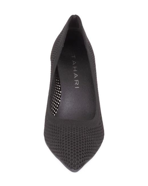 Tahari Black Everest Pointed Toe Pump