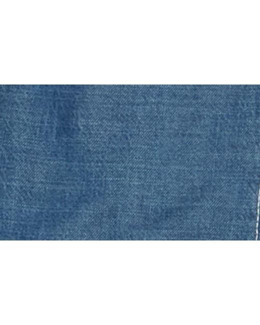Blu Pepper Blue Crop Denim Blouse