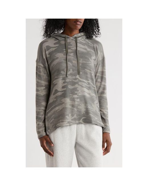 Matty M Gray High-Low Hem Hoodie