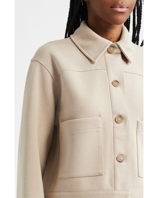 Vince Natural Double-Face Cropped Jacket