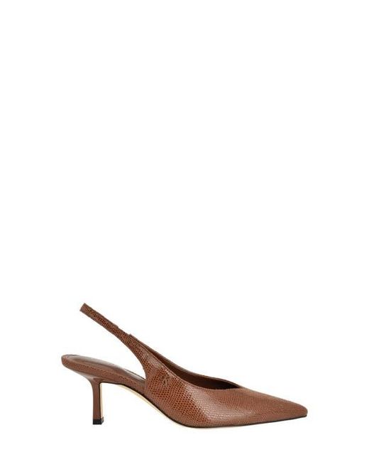 Calvin Klein Brown Chellie Pointed Toe Slingback Pump
