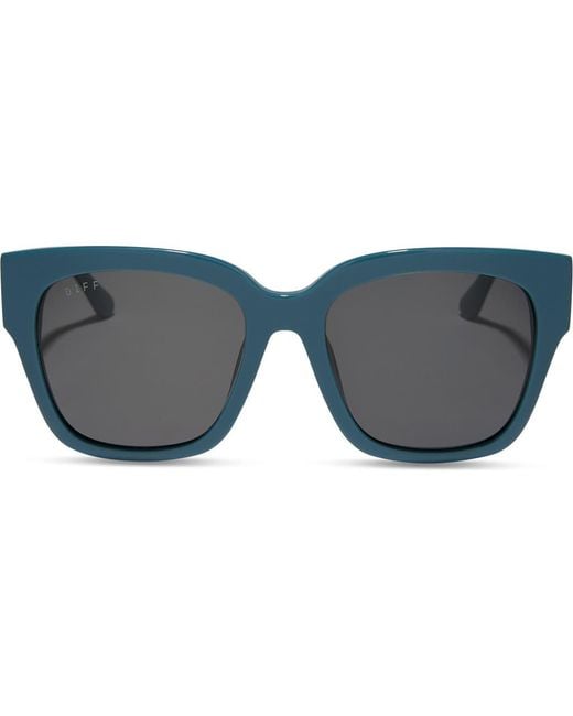 DIFF Gray Bella Ii 50Mm Square Sunglasses