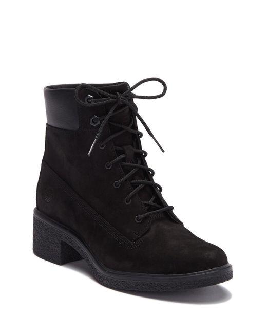 Timberland Black Brinda Leather Lace-up Boot