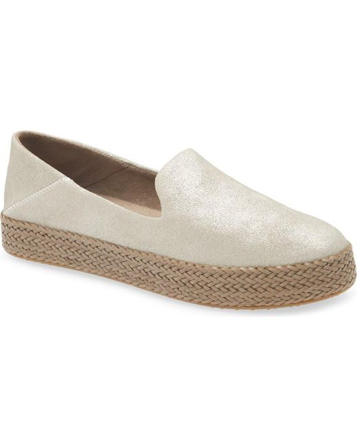 TOMS White Carolina Platform Espadrille Sneaker