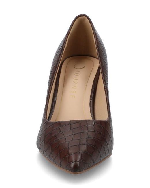 Journee Collection Brown Scylee Pump