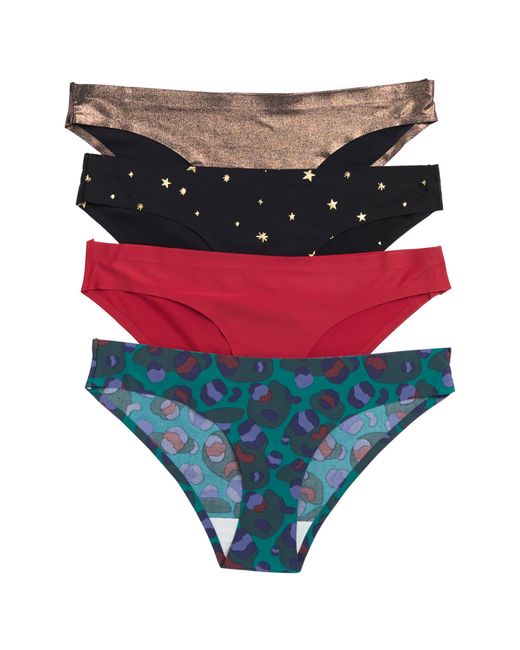 Honeydew Intimates Multicolor Skinz 4-pack Hipsters