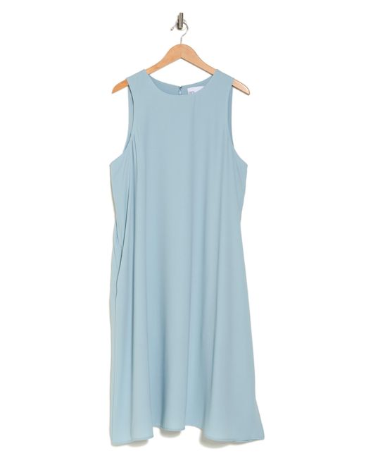 Nordstrom Blue Sleeveless Crepe Midi Dress