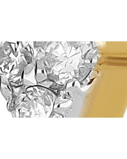 CARRIERE JEWELRY White Diamond Geo Drop Earrings