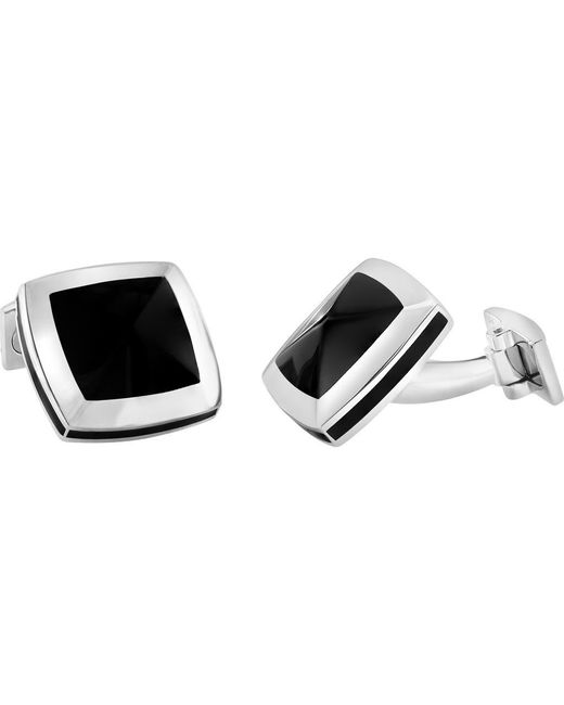 Effy Black Sterling Onyx Cuff Links for men