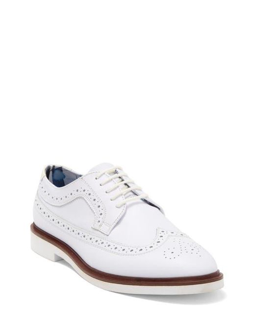 Paisley & Gray White Fashion Wingtip Derby for men