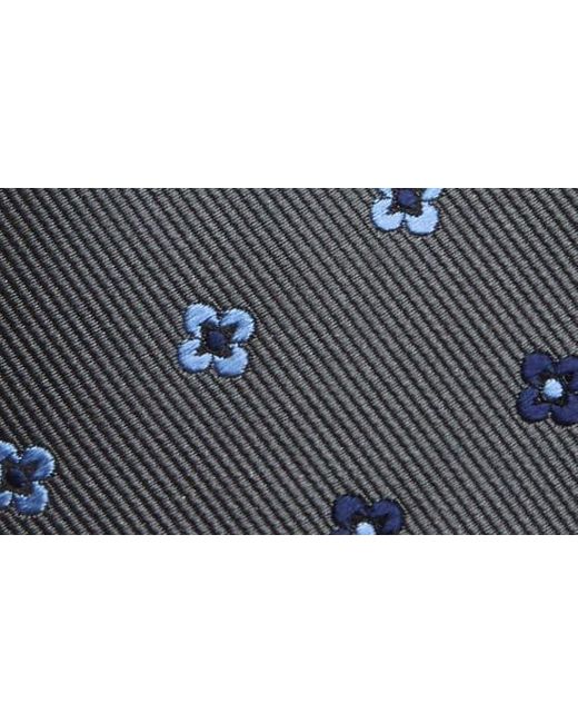 Duchamp Gray Pattern Silk Tie for men