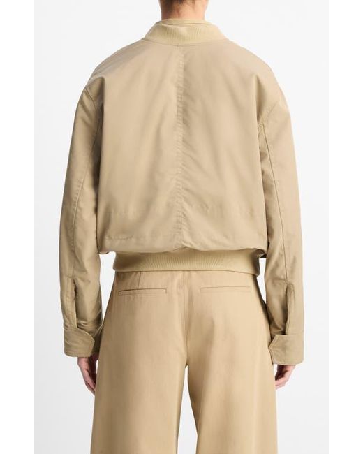 Vince Natural Relaxed Tech Bomber Jacket