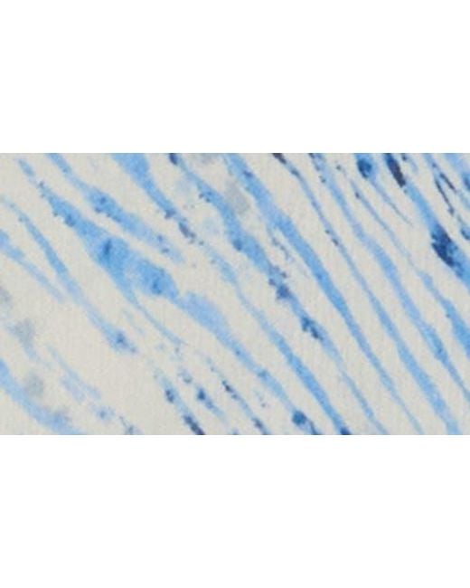 Elan Blue Ruffle Tiered Cover-Up Dress