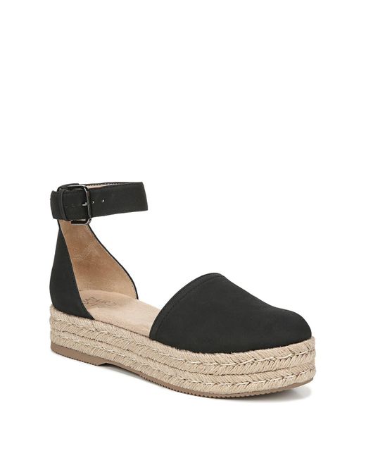 Naturalizer Black Waverly Espadrille Flat - Wide Width Available