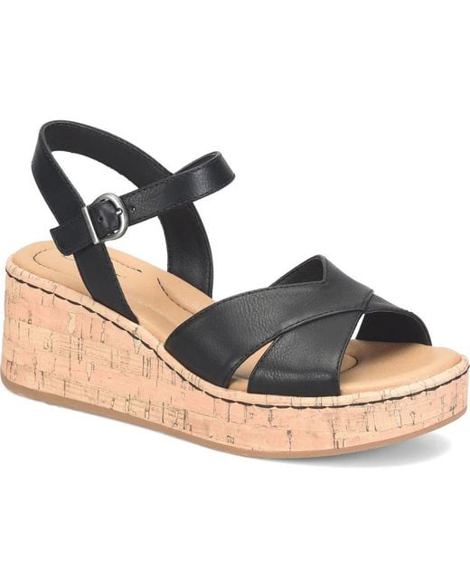 B O C BY BØRN Blue Lessa Wedge Sandal