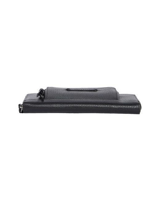 Longchamp Black Zip Around Wallet