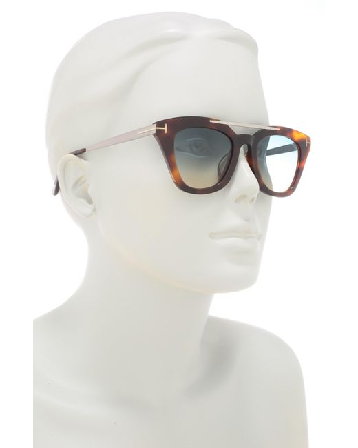 Tom Ford Blue 49mm Cat Eye Sunglasses