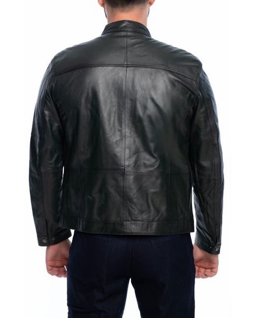 VELLAPAIS Black Soft Leather Jacket for men