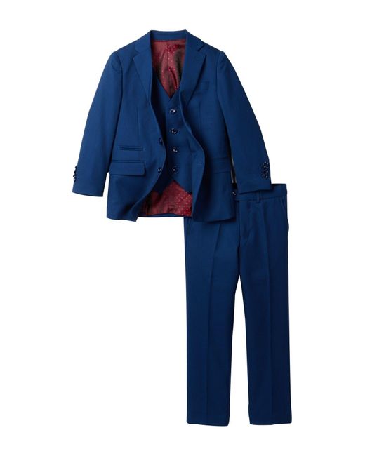Isaac Mizrahi New York Blue 3-piece Suit for men