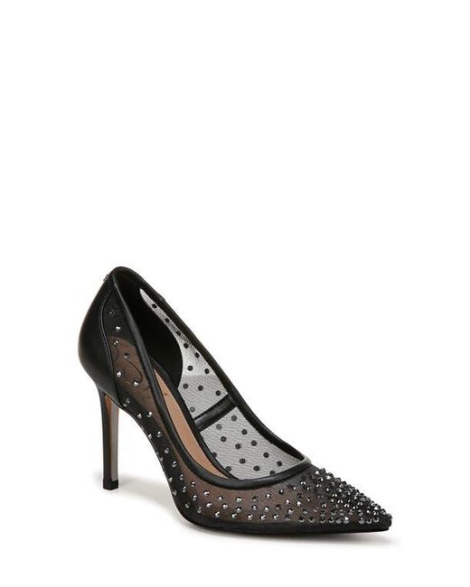 Sam Edelman Black Hazel Mesh Pointed Toe Pump