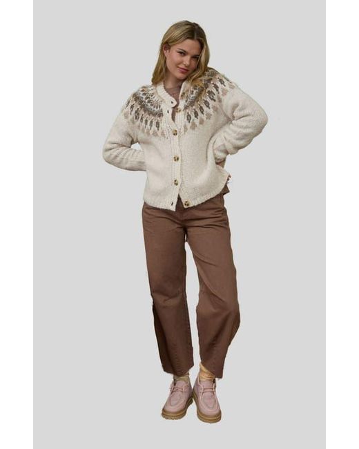 Blu Pepper Natural Pattern Cardigan
