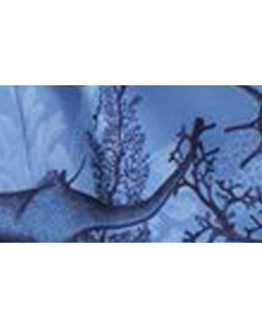 Boss Blue Reel Abstract Swim Trunks for men