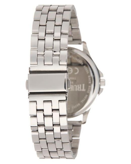 True Religion Round Two-Tone Bezel Watch, 43mm, New in Box TRUE RELIGION Round Two-Tone Bezel Watch, 43Mm in Metallic  main image 2
