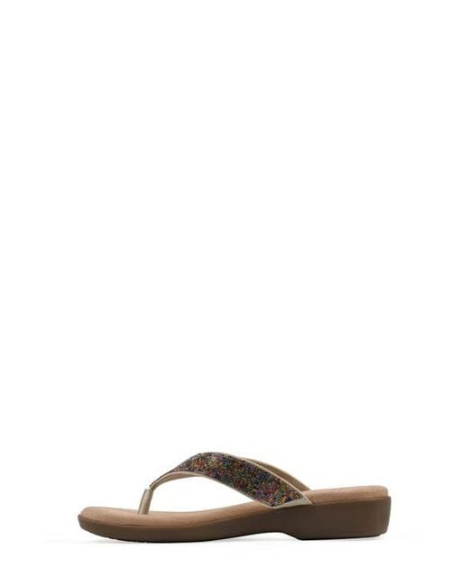 White Mountain Brown Becharm Sandal