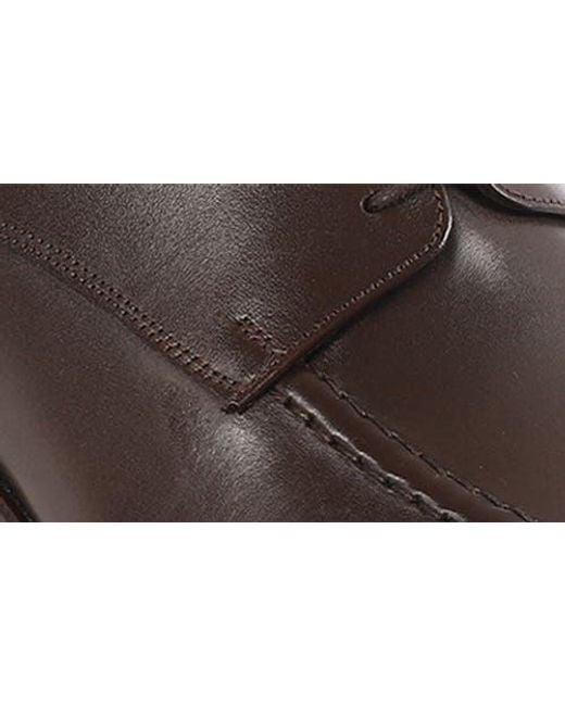 VELLAPAIS Brown Warwick Apron Toe Derby for men