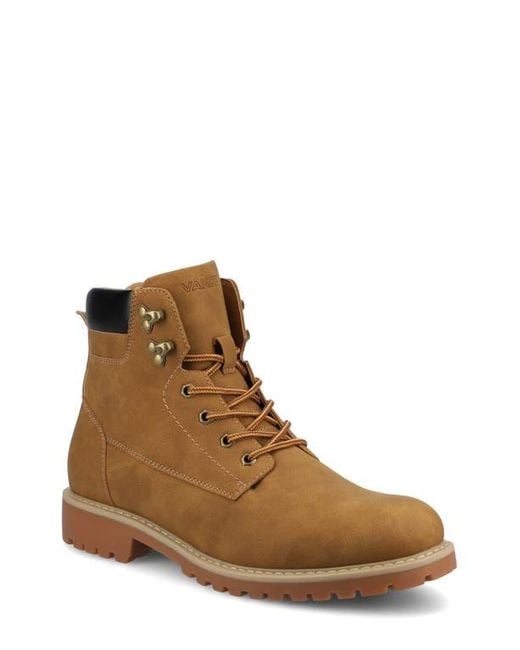 Vance Co. Brown Rogue Lace-Up Boot for men