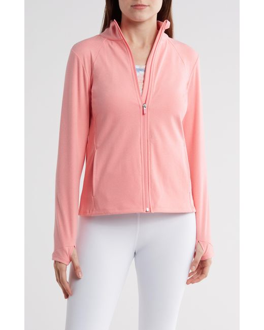 Laundry by Shelli Segal Red Active Full-zip Jacket