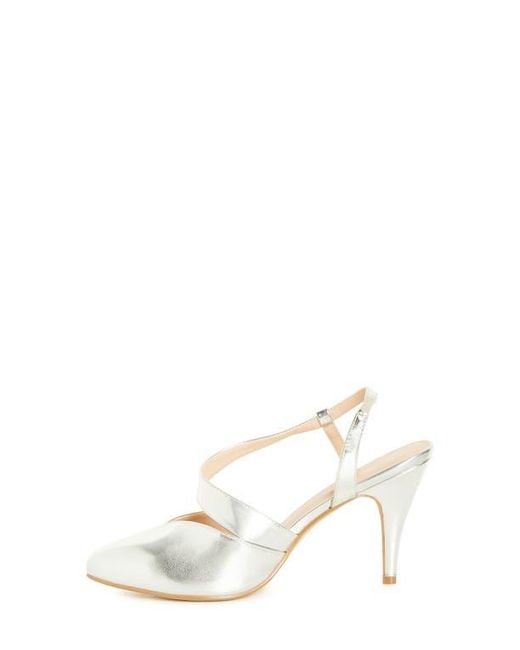 City Chic White Helen Slingback Pump