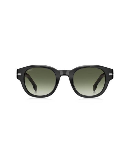 Boss Green 48Mm Gradient Small Rectangular Sunglasses for men
