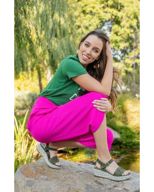 Antelope Green Harlow Wedge Sandal