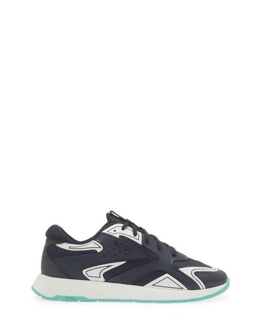 Boss Blue Titanium Runn Sneaker for men