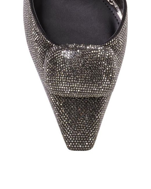 Vince Camuto Gray Emelias Rhinestone Half D'Orsay Pump