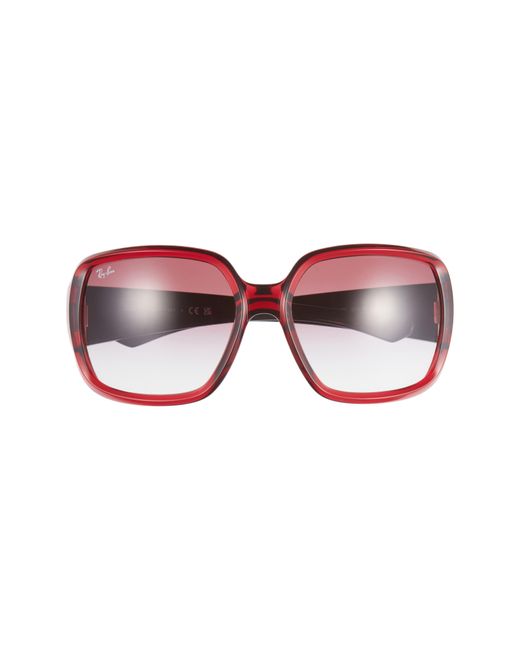 Ray-Ban Red Ray-ban Powderhorn 60mm Square Sunglasses for men