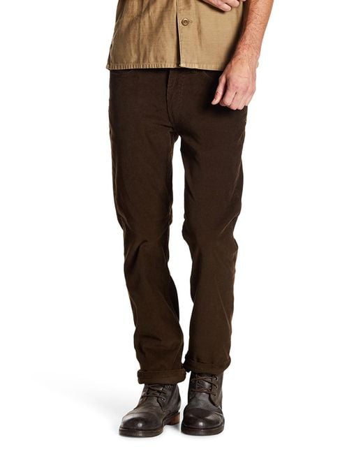 Levi's Brown 514 Straight Leg Compost Corduroy Pants for men