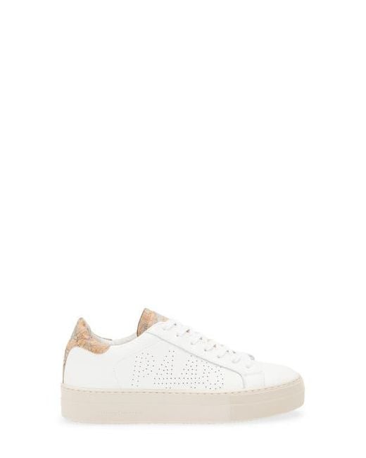 P448 White Thea Platform Sneaker