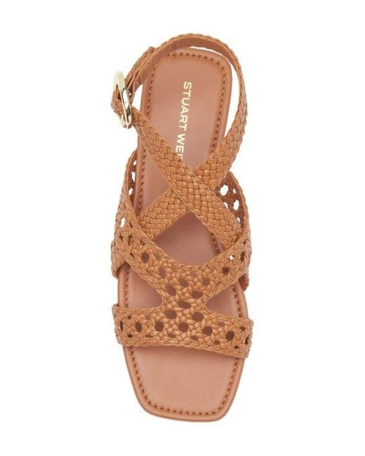 Stuart Weitzman Brown Thea Sandal